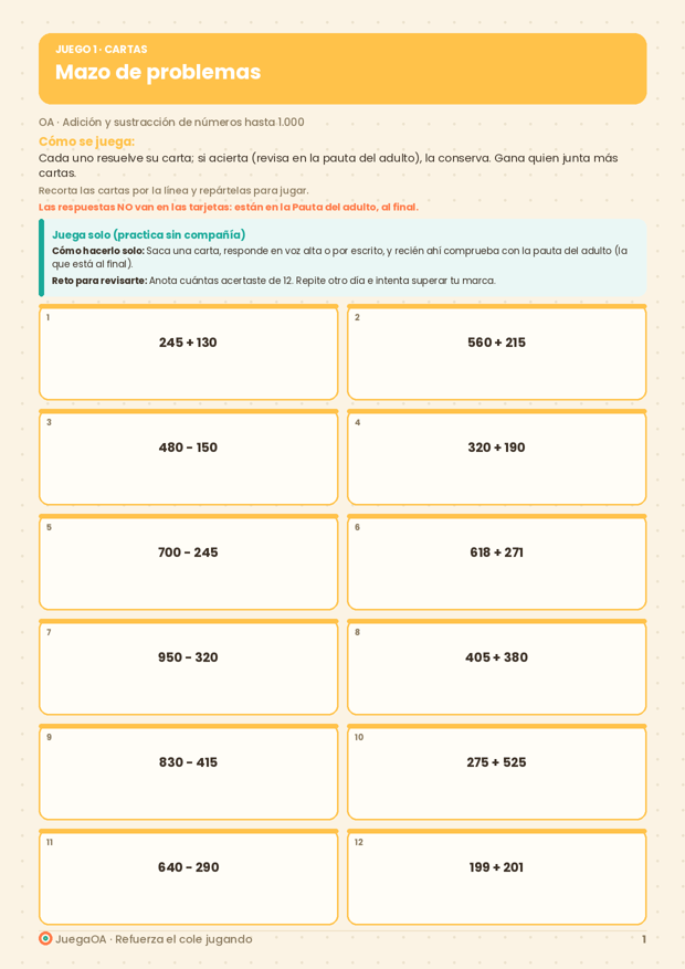 Mazo de problemas