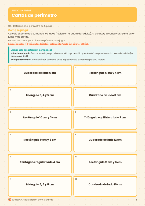 Cartas de perímetro