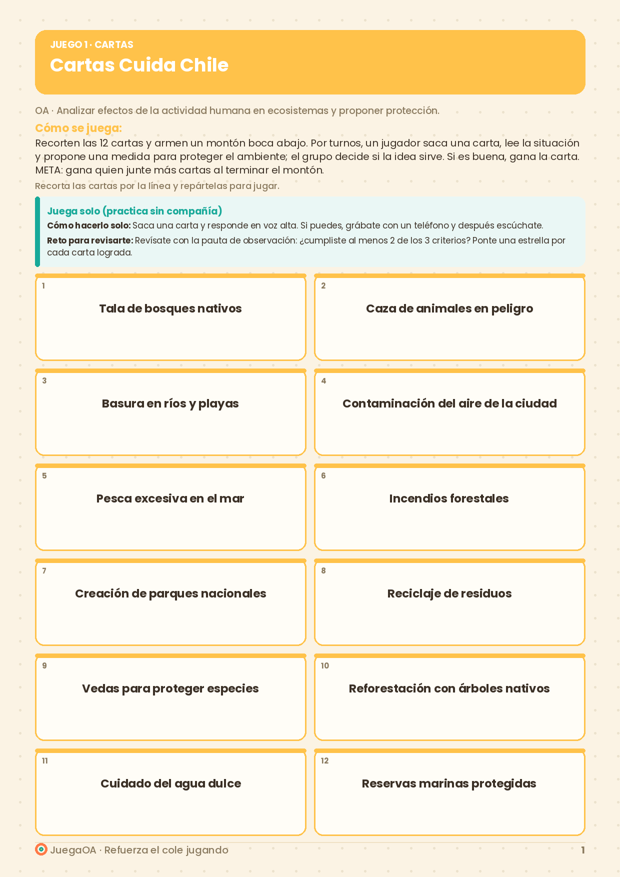 Cartas Cuida Chile