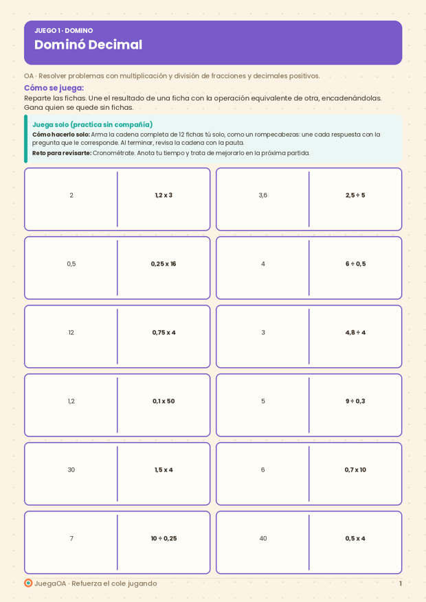 Dominó Decimal