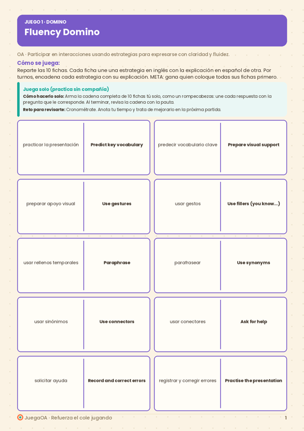 Fluency Domino