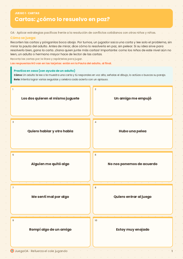 Cartas: ¿cómo lo resuelvo en paz?