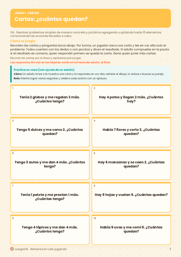 Cartas: ¿cuántos quedan?